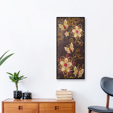 Load image into Gallery viewer, Golden Butterfly 30x60cm(canvas) partial special shaped drill diamond painting
