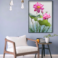 Load image into Gallery viewer, Dragonfly Lotus 30x40cm(canvas) full round drill diamond painting
