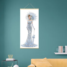 Load image into Gallery viewer, Elegant Dress Lady 20x50cm(canvas) partial special shaped drill hanging diamond painting
