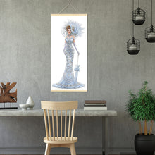 Load image into Gallery viewer, Elegant Dress Lady 20x50cm(canvas) partial special shaped drill hanging diamond painting
