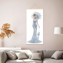 Load image into Gallery viewer, Elegant Dress Lady 20x50cm(canvas) partial special shaped drill hanging diamond painting
