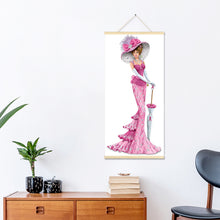 Load image into Gallery viewer, Elegant Dress Lady 20x50cm(canvas) partial special shaped drill hanging diamond painting
