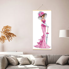 Load image into Gallery viewer, Elegant Dress Lady 20x50cm(canvas) partial special shaped drill hanging diamond painting
