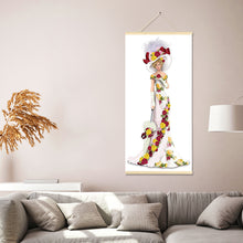 Load image into Gallery viewer, Elegant Dress Lady 20x50cm(canvas) partial special shaped drill hanging diamond painting
