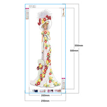 Load image into Gallery viewer, Elegant Dress Lady 20x50cm(canvas) partial special shaped drill hanging diamond painting
