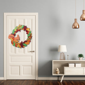 5D DIY Diamond Painting Wreath Squirrel Picture Kit Garland Craft (WXQ042)