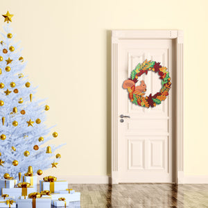 5D DIY Diamond Painting Wreath Squirrel Picture Kit Garland Craft (WXQ042)