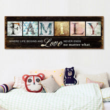 Load image into Gallery viewer, Family 80x30cm(canvas) full square drill diamond painting
