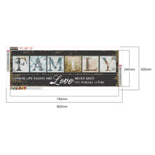 Load image into Gallery viewer, Family 80x30cm(canvas) full square drill diamond painting

