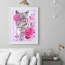 Load image into Gallery viewer, Tiger 30x40cm(canvas) partial special shaped drill diamond painting
