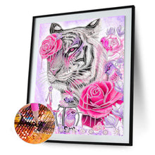 Load image into Gallery viewer, Tiger 30x40cm(canvas) partial special shaped drill diamond painting
