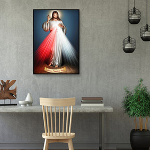 Jesus 30x40cm(canvas) partial special shaped drill diamond painting