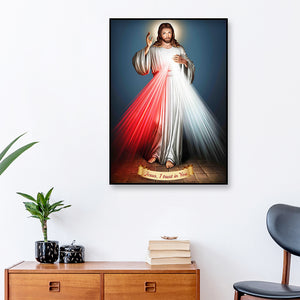 Jesus 30x40cm(canvas) partial special shaped drill diamond painting