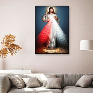 Jesus 30x40cm(canvas) partial special shaped drill diamond painting