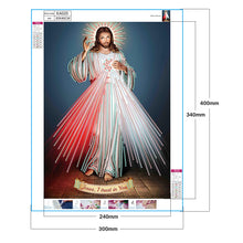 Load image into Gallery viewer, Jesus 30x40cm(canvas) partial special shaped drill diamond painting
