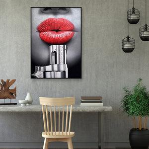 Sexy Red Lips 30x40cm(canvas) full round drill diamond painting