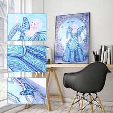 Load image into Gallery viewer, Angel Dress Lady 30x45cm(canvas) partial special shaped drill diamond painting
