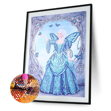 Load image into Gallery viewer, Angel Dress Lady 30x45cm(canvas) partial special shaped drill diamond painting
