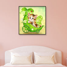 Load image into Gallery viewer, Little Cat 30x30cm(canvas) full round drill diamond painting
