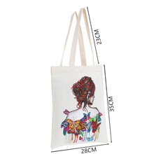 Load image into Gallery viewer, DIY Diamond Painting Handbag Reusable Shoulder Shopping Tote (BB005 Woman)
