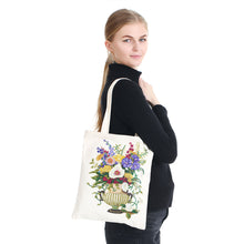 Load image into Gallery viewer, DIY Diamond Painting Handbag Reusable Shoulder Shopping Tote (BB006 Flower)
