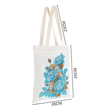 Load image into Gallery viewer, DIY Diamond Painting Handbag Reusable Shoulder Shopping Tote (BB008 Flower)
