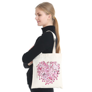 DIY Diamond Painting Handbag Reusable Shopping Tote (BB001 Butterfly Love)