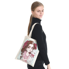 Load image into Gallery viewer, DIY Diamond Painting Handbag Reusable Shoulder Shopping Tote (BB004 Girl)
