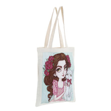 Load image into Gallery viewer, DIY Diamond Painting Handbag Reusable Shoulder Shopping Tote (BB004 Girl)
