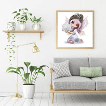 Load image into Gallery viewer, Big Eyes Doll 30x30cm(canvas) partial special shaped drill diamond painting
