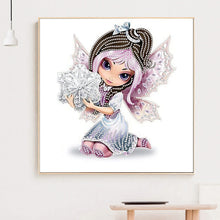 Load image into Gallery viewer, Big Eyes Doll 30x30cm(canvas) partial special shaped drill diamond painting
