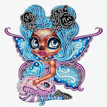 Load image into Gallery viewer, Big Eyes Doll 30x30cm(canvas) partial special shaped drill diamond painting
