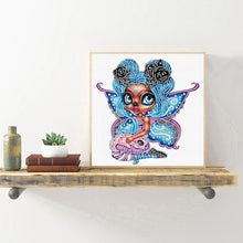 Load image into Gallery viewer, Big Eyes Doll 30x30cm(canvas) partial special shaped drill diamond painting
