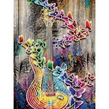 Load image into Gallery viewer, Guitar 30x40cm(canvas) partial special shaped drill diamond painting
