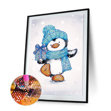 Load image into Gallery viewer, Cartoon Penguin 30x40cm(canvas) partial special shaped drill diamond painting
