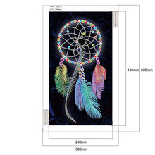 Load image into Gallery viewer, Dreamcatcher 30x50cm(canvas) partial special shaped drill diamond painting
