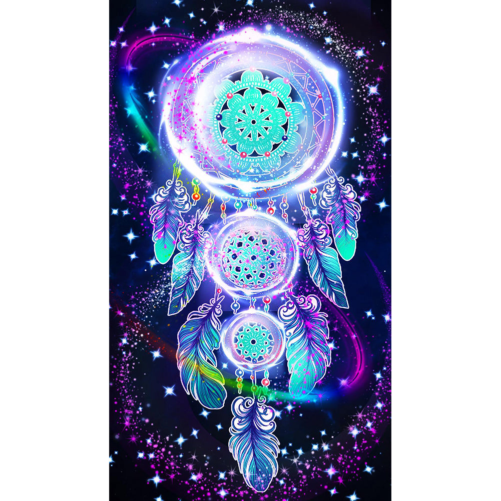 Dreamcatcher 30x60cm(canvas) partial special shaped drill diamond painting