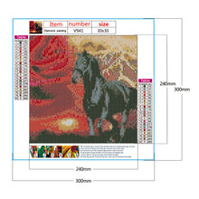 Load image into Gallery viewer, Sunset Rose 30x30cm(canvas) full round drill diamond painting
