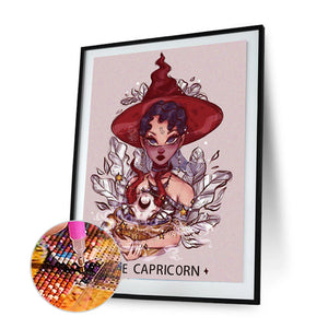 Capricorn 30x40cm(canvas) full round drill diamond painting