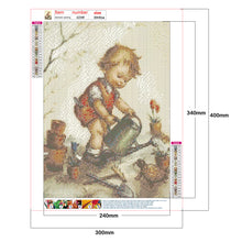 Load image into Gallery viewer, Kid 30x40cm(canvas) full round drill diamond painting
