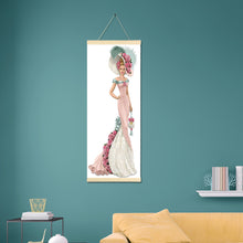 Load image into Gallery viewer, Noble Lady 20x50cm(canvas) partial special shaped drill hanging diamond painting
