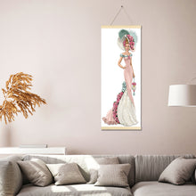 Load image into Gallery viewer, Noble Lady 20x50cm(canvas) partial special shaped drill hanging diamond painting
