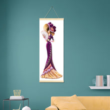 Load image into Gallery viewer, Noble Lady 20x50cm(canvas) partial special shaped drill hanging diamond painting
