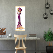 Load image into Gallery viewer, Noble Lady 20x50cm(canvas) partial special shaped drill hanging diamond painting
