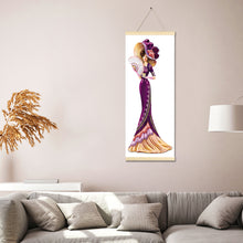 Load image into Gallery viewer, Noble Lady 20x50cm(canvas) partial special shaped drill hanging diamond painting
