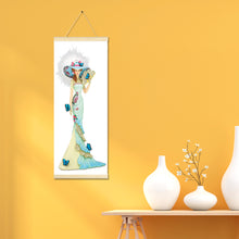 Load image into Gallery viewer, Noble Lady 20x50cm(canvas) partial special shaped drill hanging diamond painting
