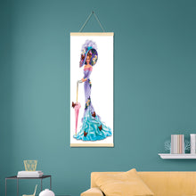 Load image into Gallery viewer, Noble Lady 20x50cm(canvas) partial special shaped drill hanging diamond painting
