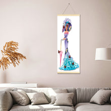 Load image into Gallery viewer, Noble Lady 20x50cm(canvas) partial special shaped drill hanging diamond painting
