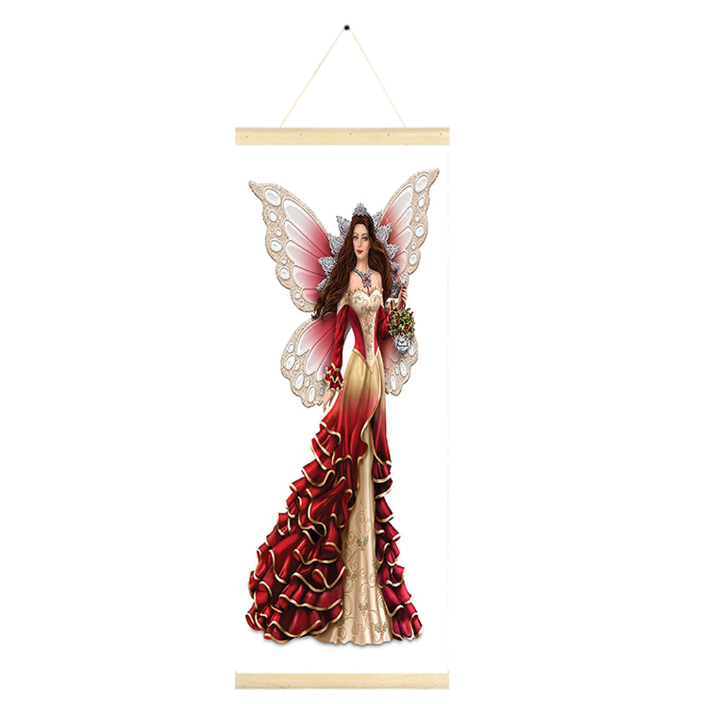 Noble Lady 20x50cm(canvas) partial special shaped drill hanging diamond painting