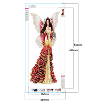 Load image into Gallery viewer, Noble Lady 20x50cm(canvas) partial special shaped drill hanging diamond painting
